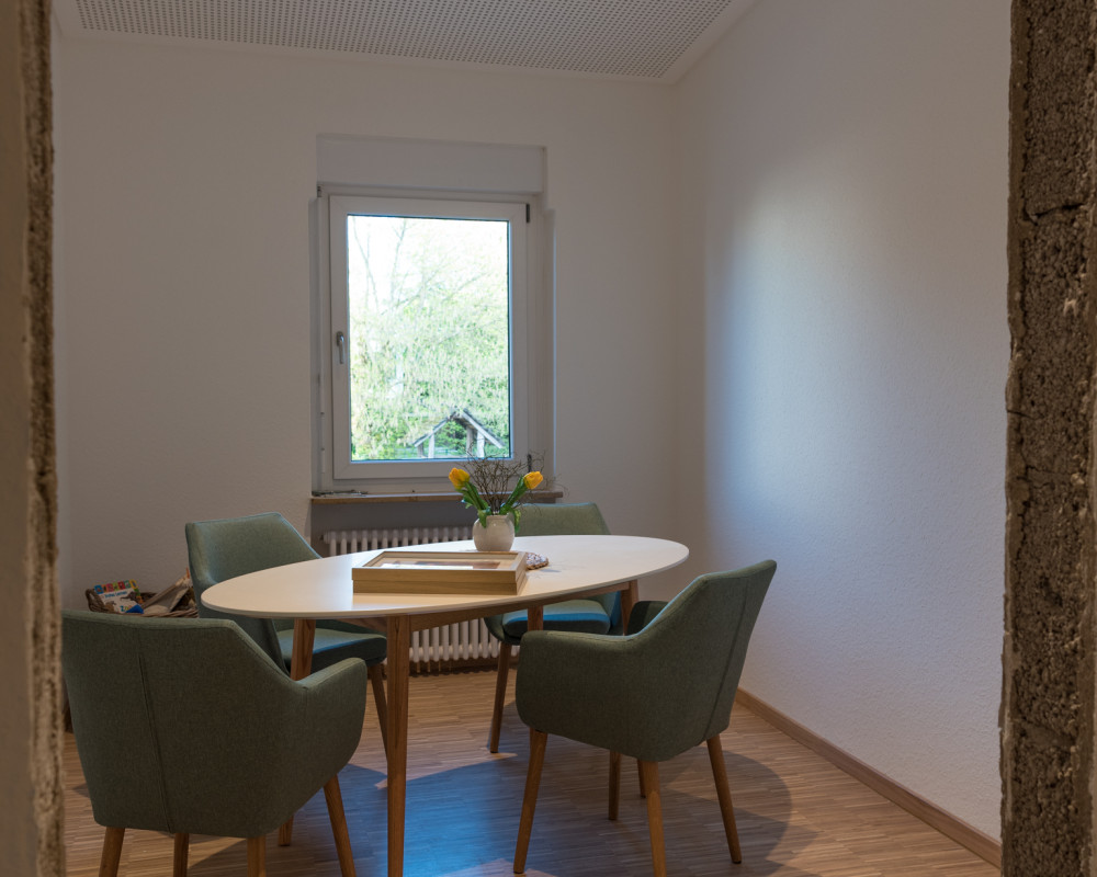 Das Gesprächszimmer.